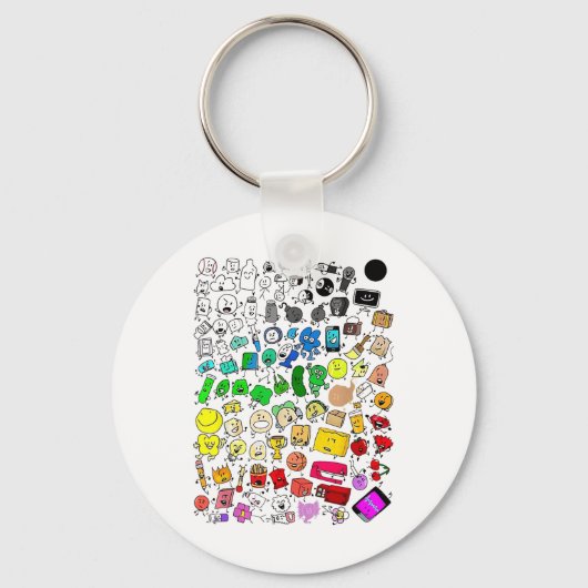 Porte-clés Bfdi Inanimer La folie Tous Les Caractères (Recto)