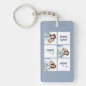 Porte-clés BFF 3 Photo Collage Best Friends Dusty Blue (Devant)