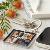 Porte-clés BFF Best Friends script cadeau photo (Devant Droit)