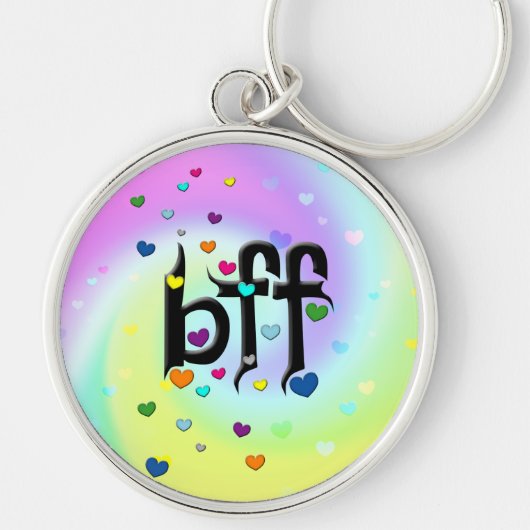 Porte-clés bff ~ coeurs (Devant)