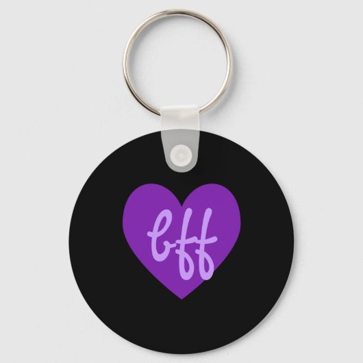 Porte-clés bff en violet (Recto)