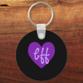 Porte-clés bff en violet (Recto)