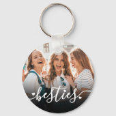 Porte-clés BFF Script meilleur ami photo (Recto)