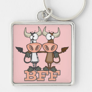 Porte-clés BFF vache meilleurs amis pour toujours amis amis