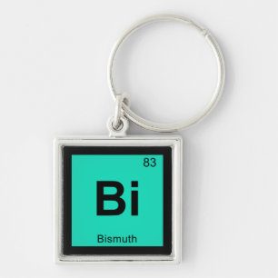 Porte-clés Bi - Chimie du Bismuth Symbole du tableau périodiq
