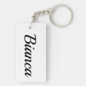 Porte-clés Bianca noir et blanc (Dos)