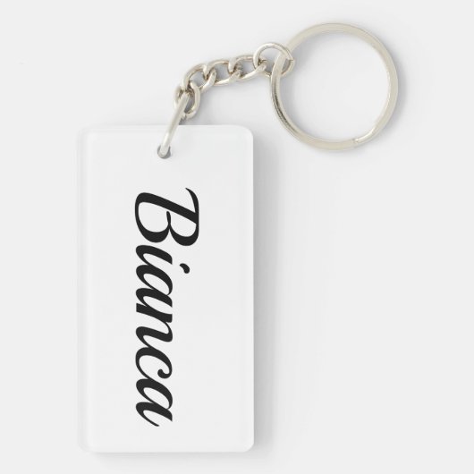 Porte-clés Bianca noir et blanc (Dos)