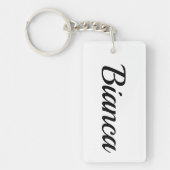 Porte-clés Bianca noir et blanc (Devant)