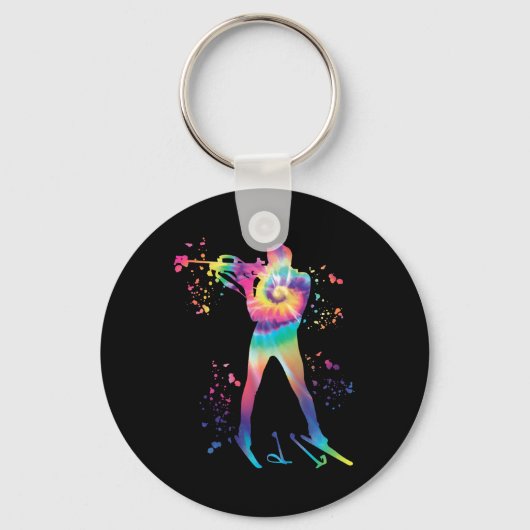 Porte-clés Biathlète Biathlon de ski nordique (Recto)