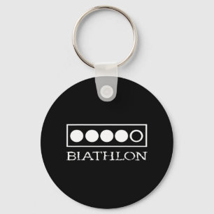Porte-clés Biathlon Cible Tir Sport Biathlète Skiing Co