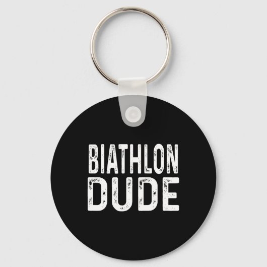 Porte-clés Biathlon Dude détendu Sprint Poursuit Relay Trac (Recto)