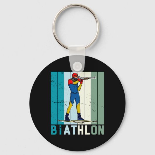Porte-clés Biathlon Ski Ski de fond Ski de fond 6 (Recto)