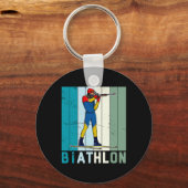 Porte-clés Biathlon Ski Ski de fond Ski de fond 6 (Recto)