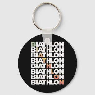 Porte-clés Biathlon Sport hivernal Ski Riffle tir Biath