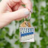 Porte-clés Biberons très petits dans la perspective, tir (main)