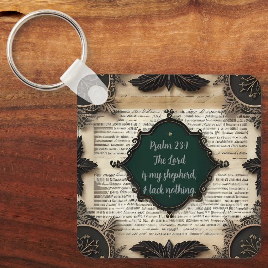 Porte-clés Bibile Psalm 23, gift (Recto)