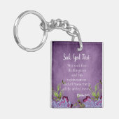 Porte-clés Bible Bible Verse Charmant Cherche Dieu D'Abord (Devant gauche)