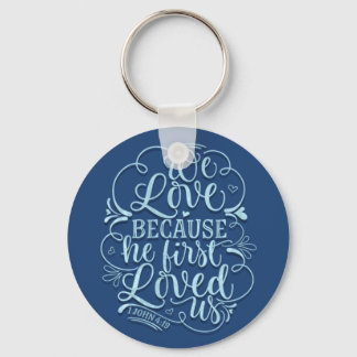 Porte-clés Bible chrétienne Verse 1Jean Religieux Dieu Amour