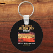 Porte-clés Bible Quote His Mercies Are New Every Morning I Lo (Recto)