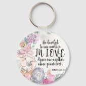 Porte-clés Bible Verse Aluminium Porte - clé rond (Recto)