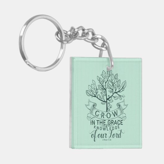 Porte-clés Bible Verse Grace Porte - clé (Devant gauche)