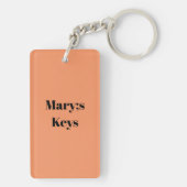 Porte-clés Bible Verse Porte - clé Floral (Dos)