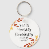 Porte-clés Bible Verse Porte - clé rond (Recto)