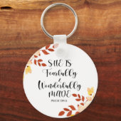 Porte-clés Bible Verse Porte - clé rond (Recto)