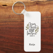 Porte-clés Bible verset Porte - clé rectangulaire (Recto)