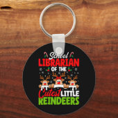 Porte-clés Bibliothécaire De La Cutest Reindeers Christmas Sc (Recto)