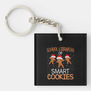 Porte-clés Bibliothécaire de l'école Cookies Mart Cadeau de N