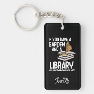 Porte-clés Bibliothécaire Nerd et jardiniers Personnalisé