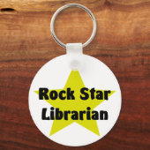 Porte-clés Bibliothécaire rock Star (Recto)