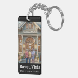 Porte-clés Bibliothèque Bayou Vista – Collection Southern Psy