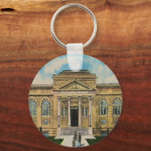Porte-clés Bibliothèque Carnegie vintage Anniston Alabama (Recto)