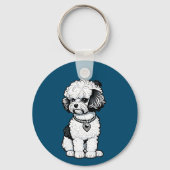 Porte-clés Bichon Frise (Verso)