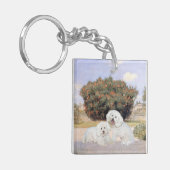 Porte-clés Bichon frisé (Devant gauche)