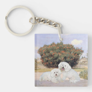 Porte-clés Bichon frisé