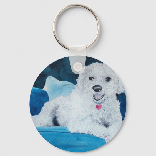 Porte-clés Bichon Frise Buddy (Recto)