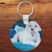 Porte-clés Bichon Frise Buddy (Recto)
