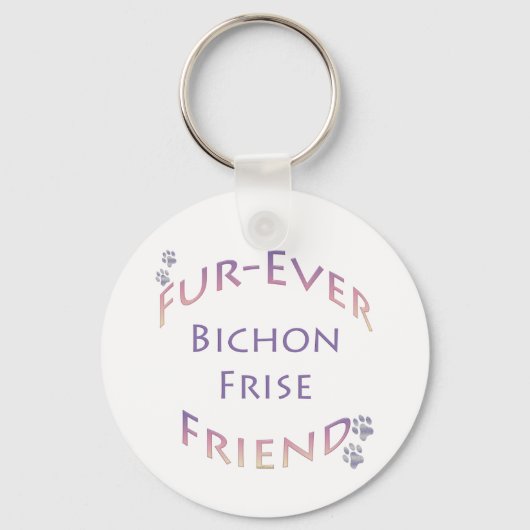 Porte-clés Bichon Frise Furever (Recto)