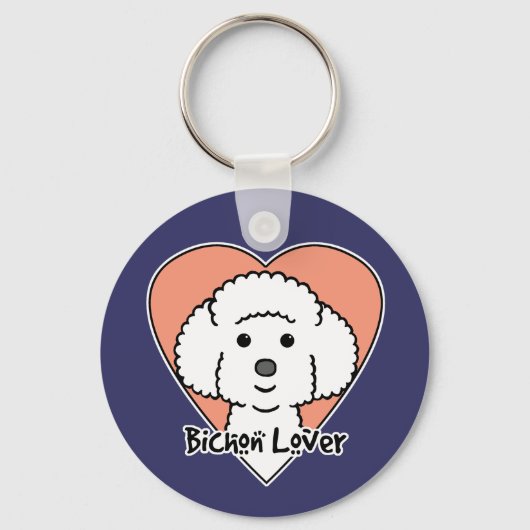 Porte-clés Bichon Frise Lover (Recto)