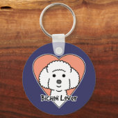 Porte-clés Bichon Frise Lover (Recto)