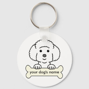Porte-clés Bichon Frise personnalisé