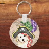 Porte-clés Bichon Frise Pirate (Recto)