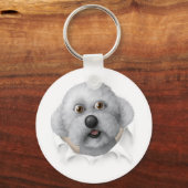 Porte-clés Bichon Frise Sortir (Recto)