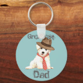 Porte-clés Bichon Papa (Recto)