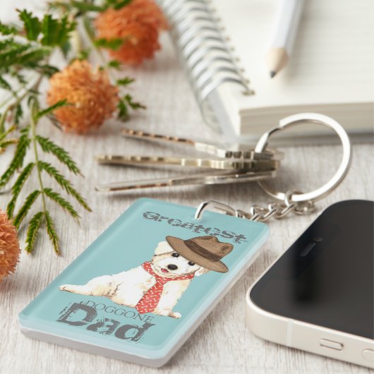 Porte-clés Bichon Papa (Devant droit)