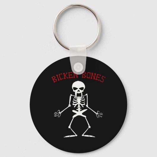 Porte-clés Bicken Bones Skeleton Halloween Funny Bones Love W (Recto)