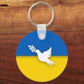 Porte-clés Bicolor ukrainien, Dove de la paix (Recto)